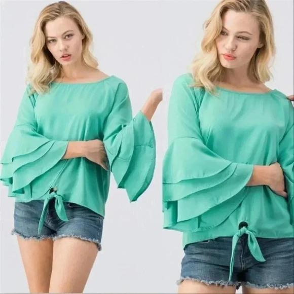 TIE FRONT TOP - Picture 1 of 2